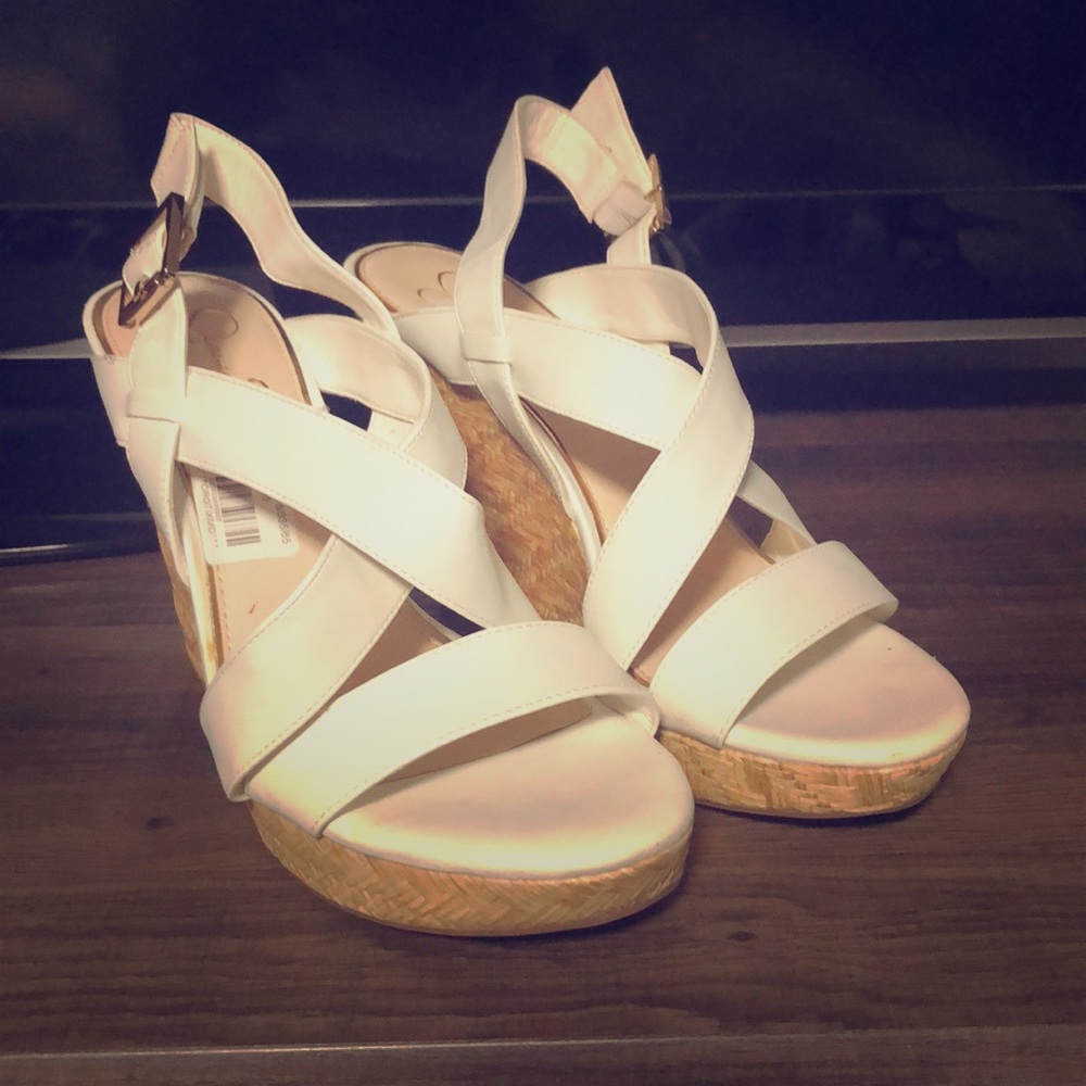 Jessica Simpson Wedges worn one time.